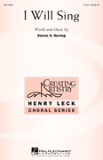 I Will Sing Three-Part Treble choral sheet music cover